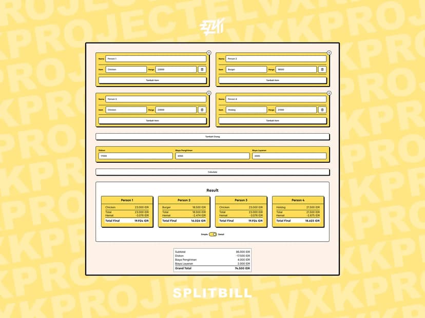 Split Bill's